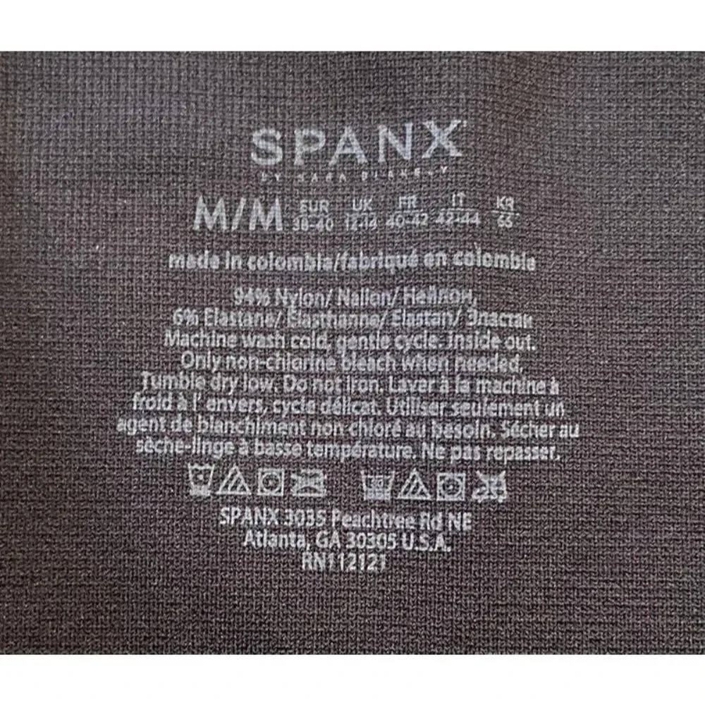 Spanx Leggings Pants Black Size Medium M - Picture 2 of 3